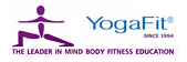 YogaFit logo certification for instructor, Gwenn Jones California for freelance content writer bio page