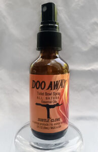 dooaway toilet spray label bottle