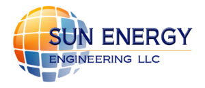 Web and print logo for solar energy company