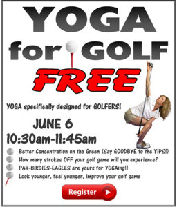 Image of promotional flyer for fitness for golf