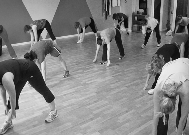 Cardio class in studio