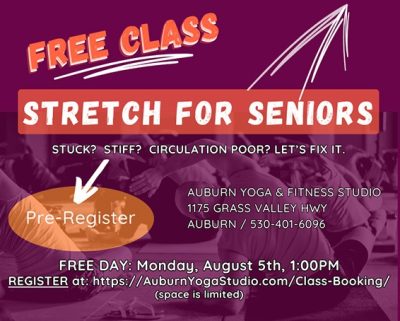 Image of social media post for free fitness class for community